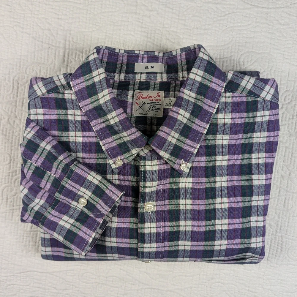 J. Crew Re-Imagine‎ Oxford Button Down Men's L Slim